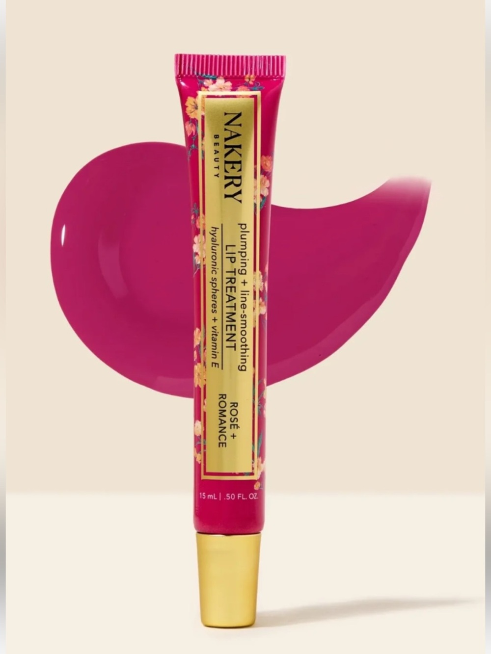 Nakery Beauty Nude Plumping + Line Smoothing Lip Treatment rose & romance new! - Picture 1 of 5